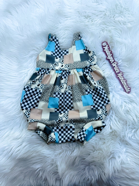 Patchwork Sinclair Romper 18/24 M