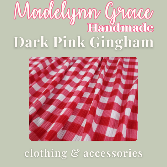 Dark Pink Gingham