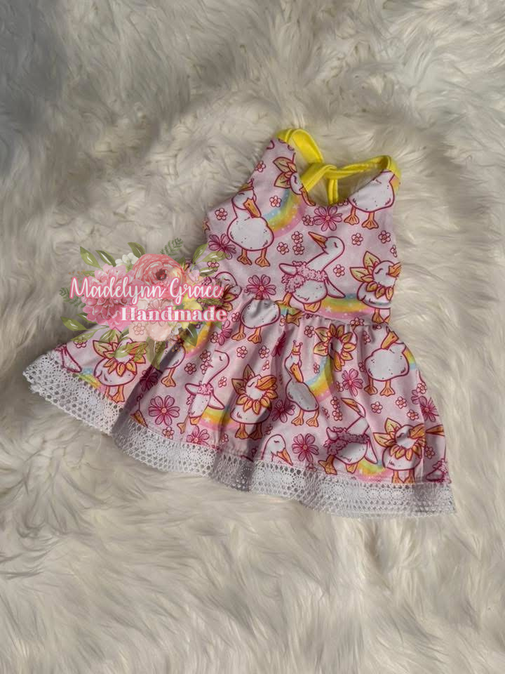 OOAK Groovy Goose Peplum 3/6M