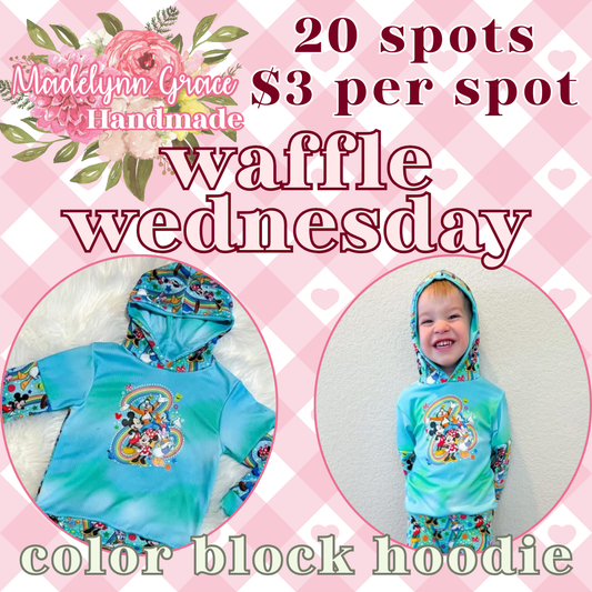 Waffle Wednesday - Colorblock Hoodie