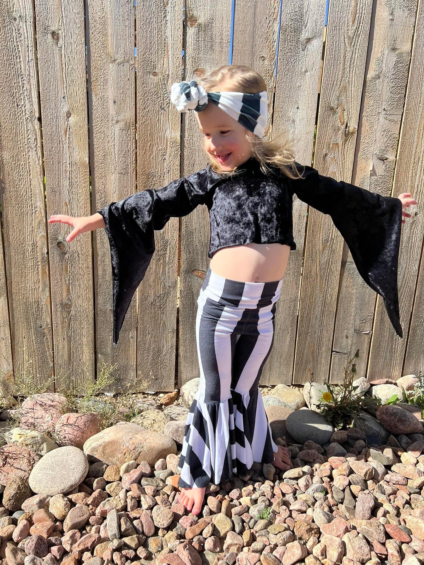 RTS- 3T Bell Bottoms & Top Knot