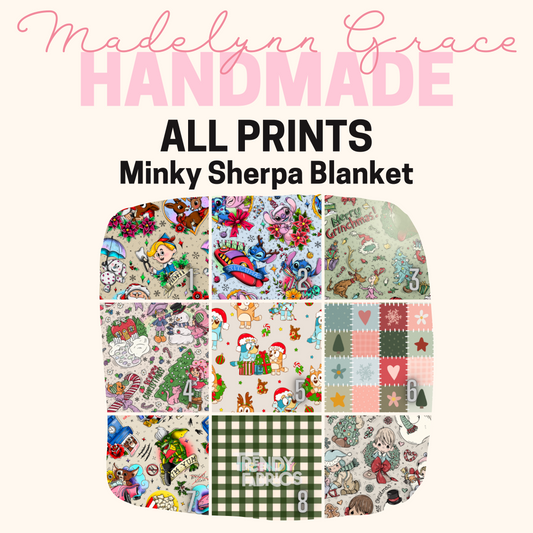 Christmas Drop - Minky Sherpa Blanket