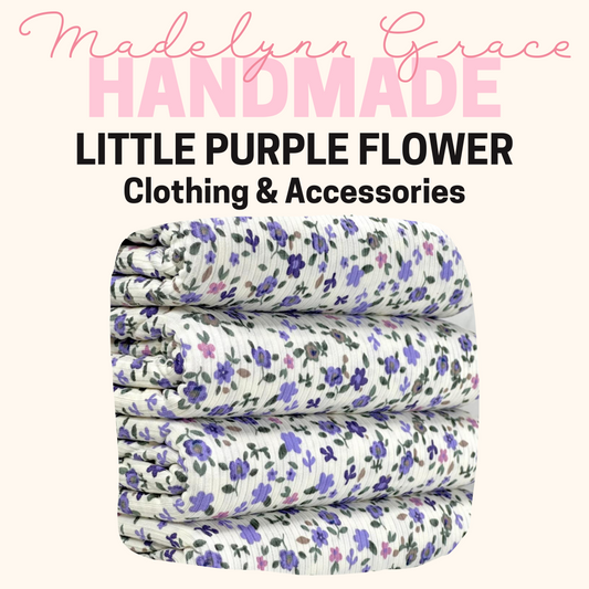 Little Purple Flowers- Kids Clothing