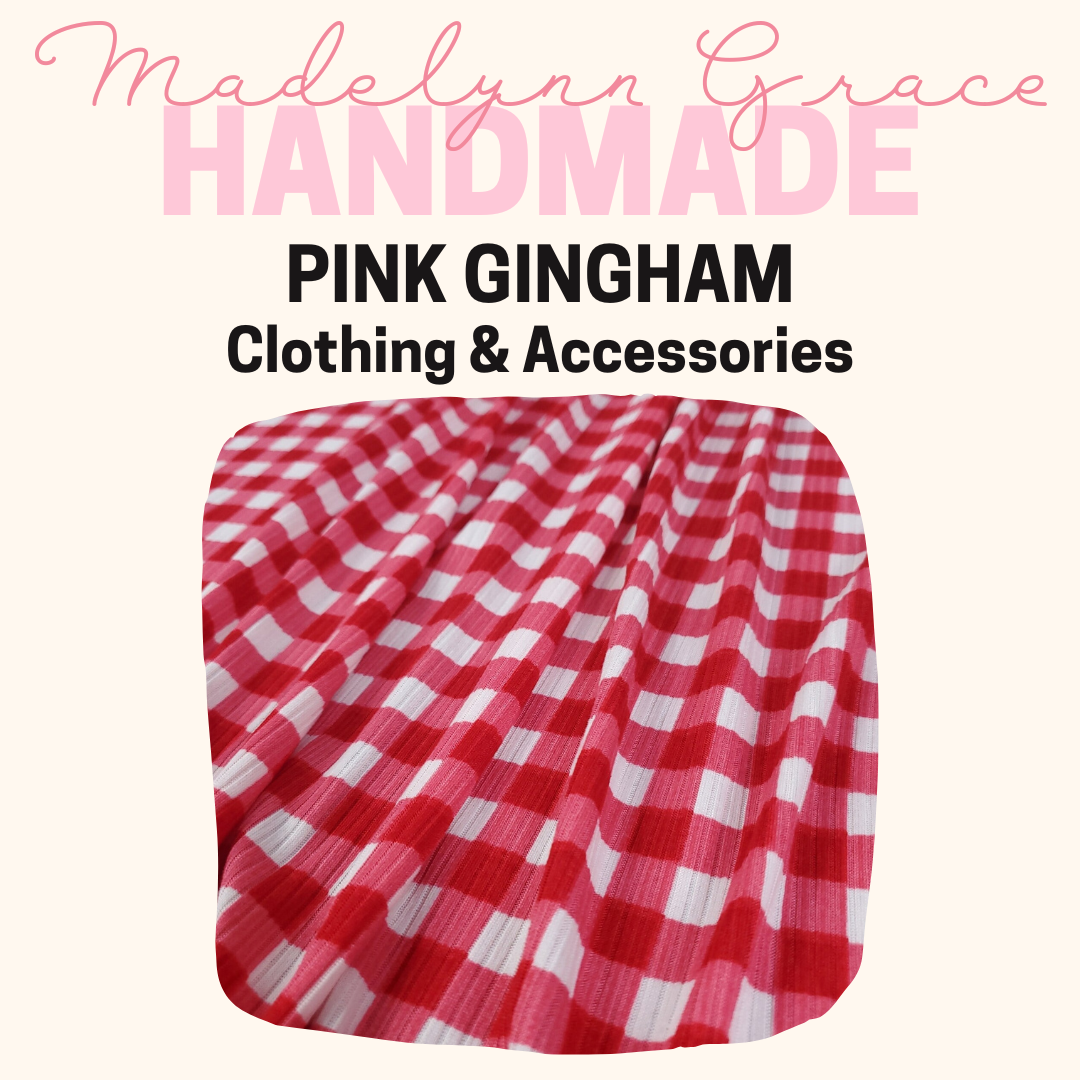 Pink Gingham- Kids Clothing