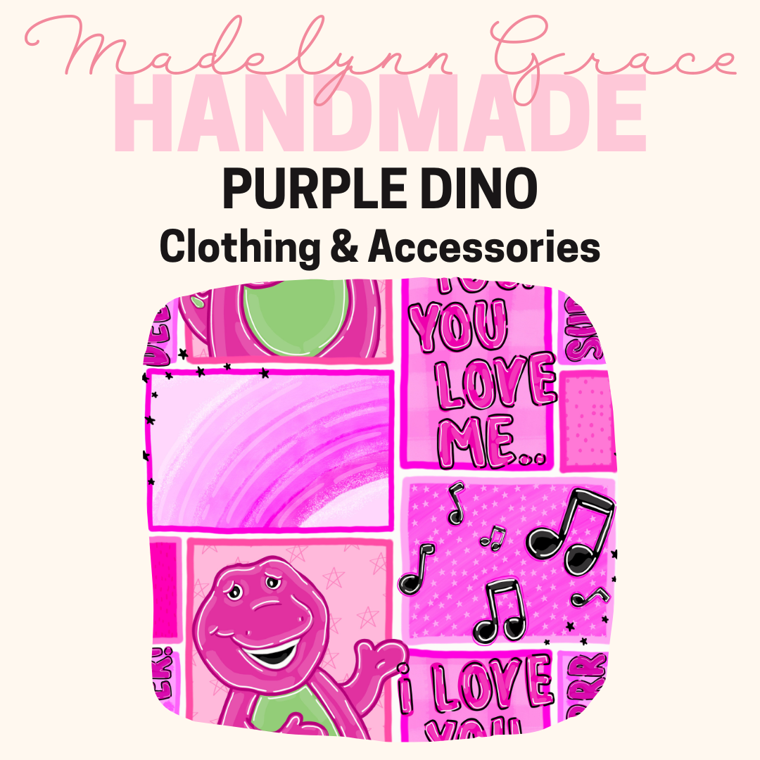 Purple Dino- Kids Clothing