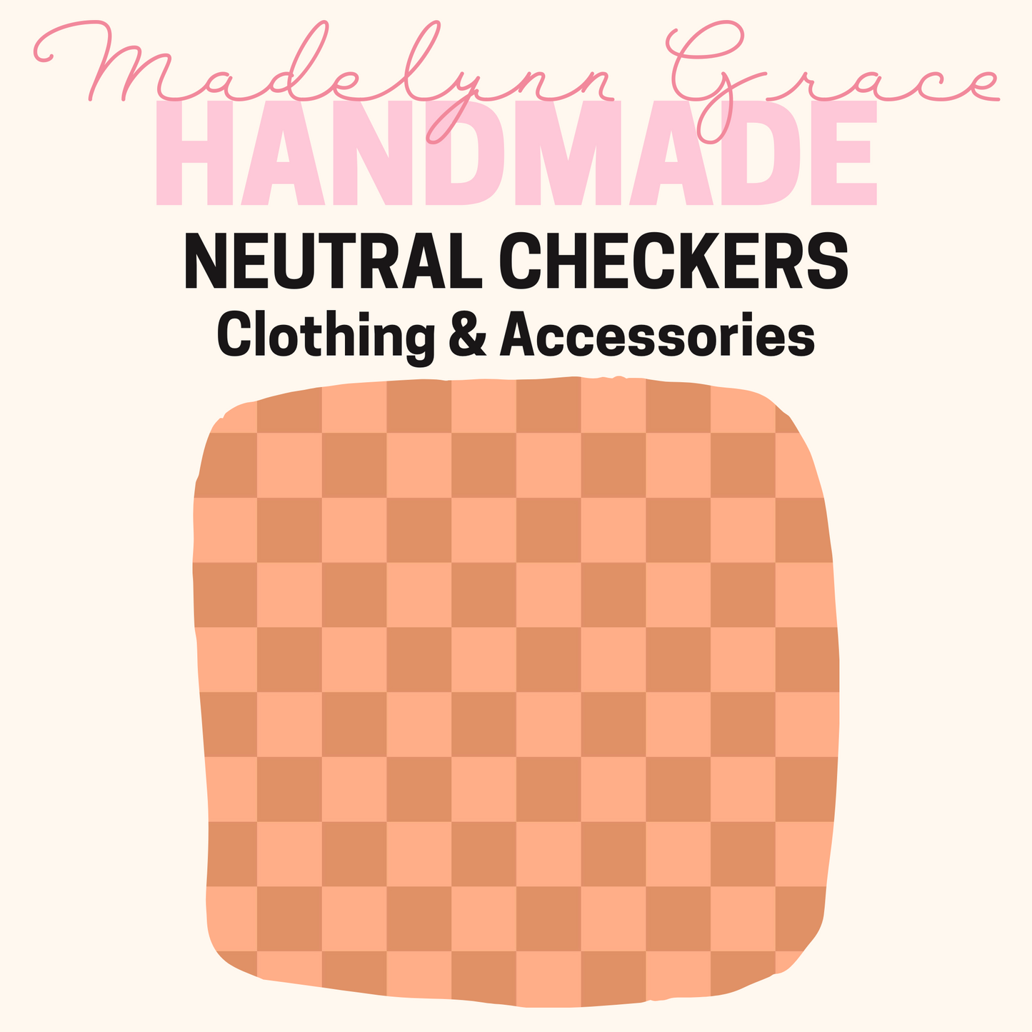 Neutral Checkers- Kids Clothing