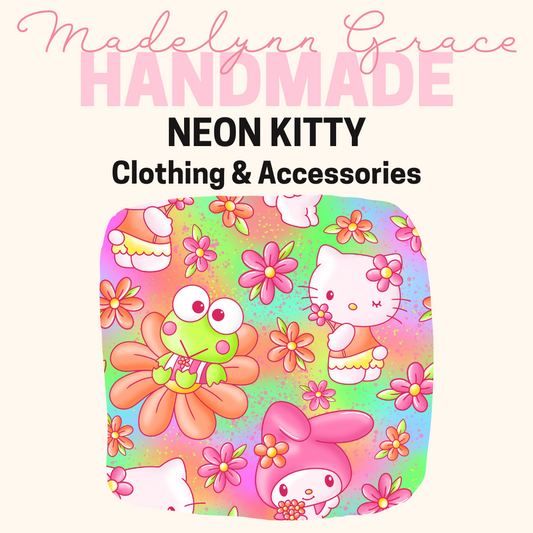 Neon Kitty- Kids Clothing