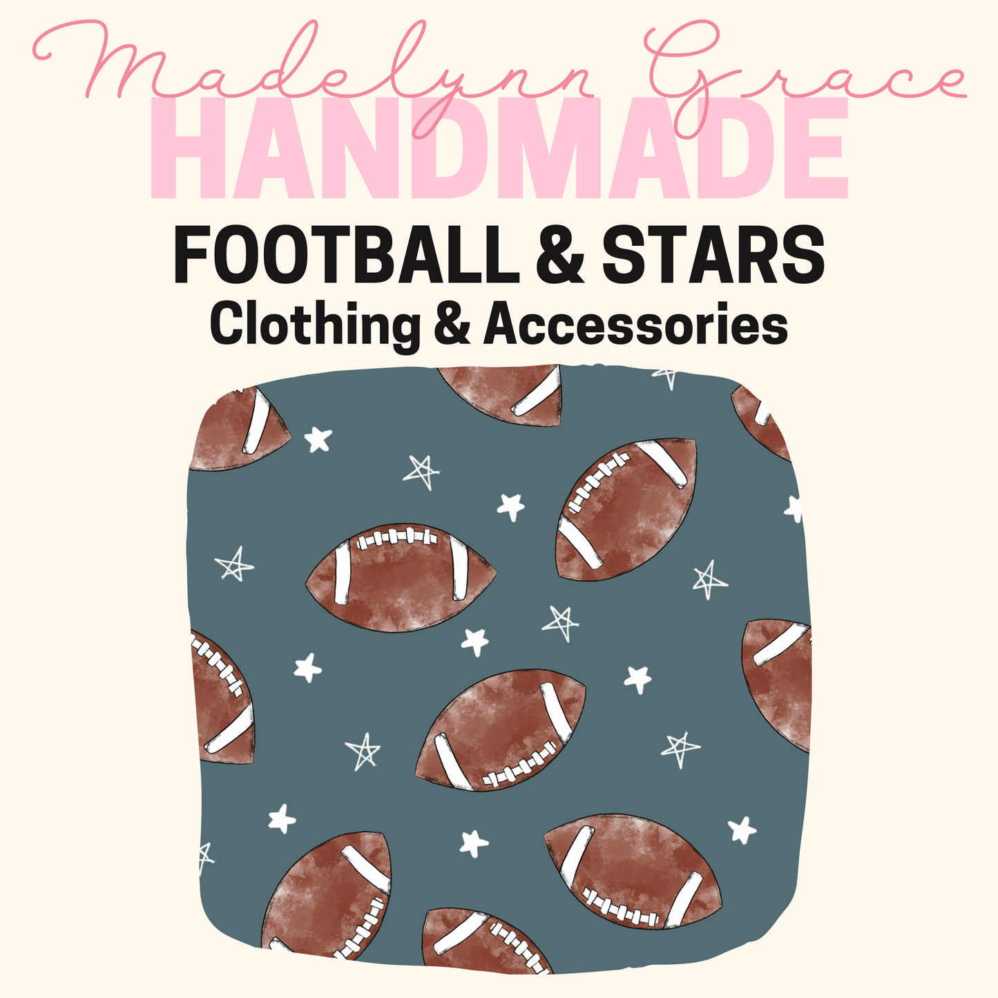 Footballs & Stars- Kids Clothing