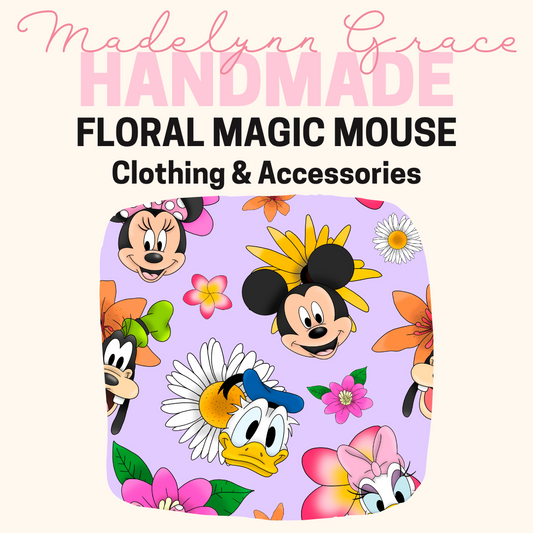 Floral Magic Mouse-Kids Clothing