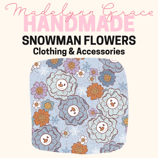 Snowman Flowers- Kids Clothing