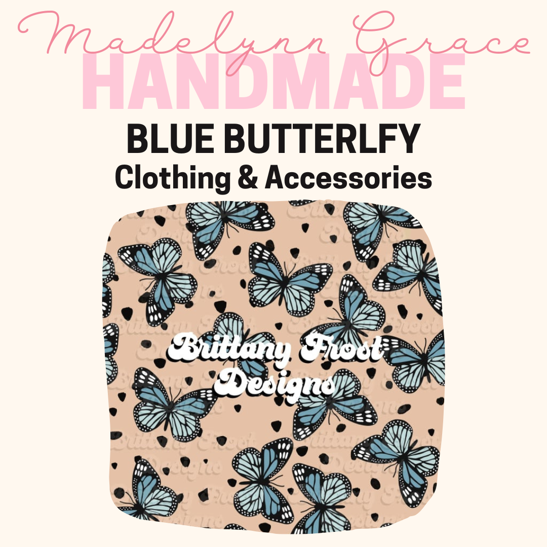 Blue Butterfly- Kids Clothing