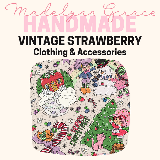 Vintage Strawberry- Christmas Drop- Kids Clothing & Accessories