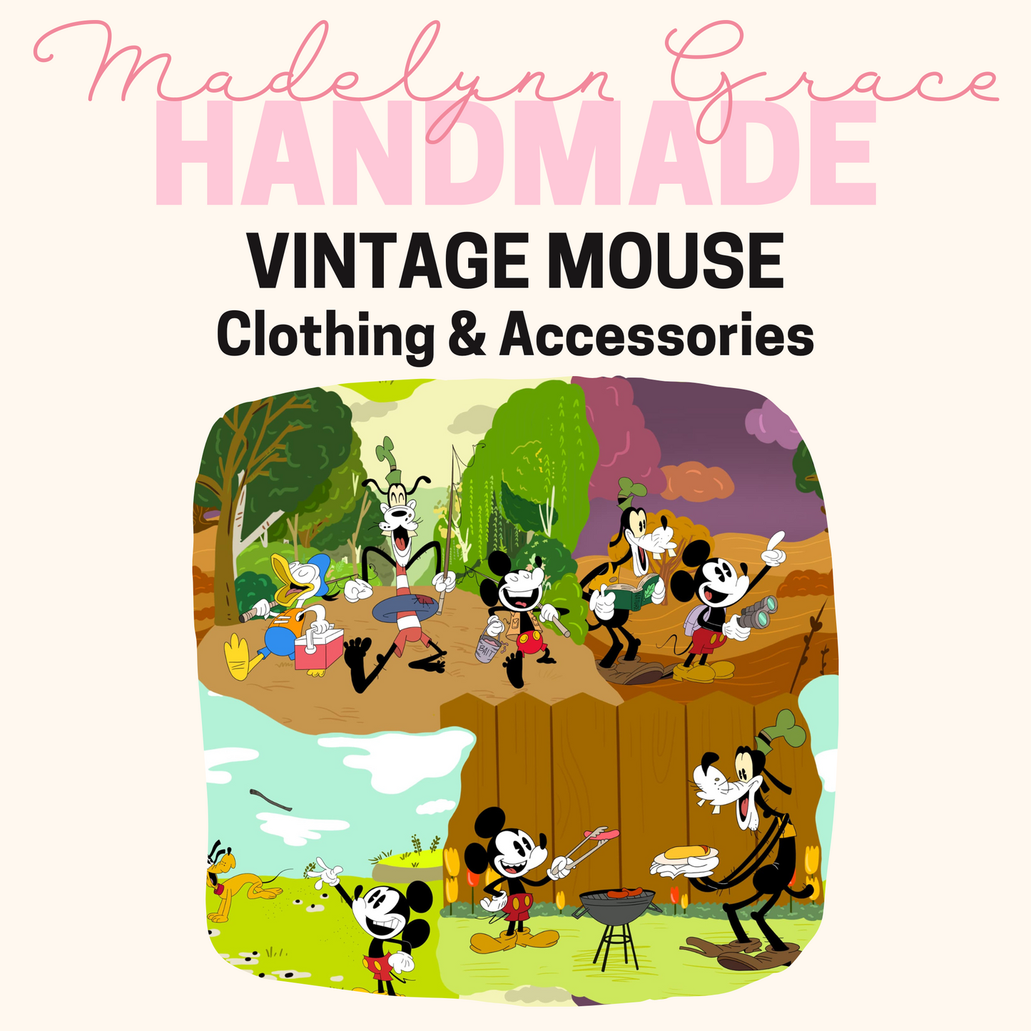 Vintage Mouse- Kids Clothing