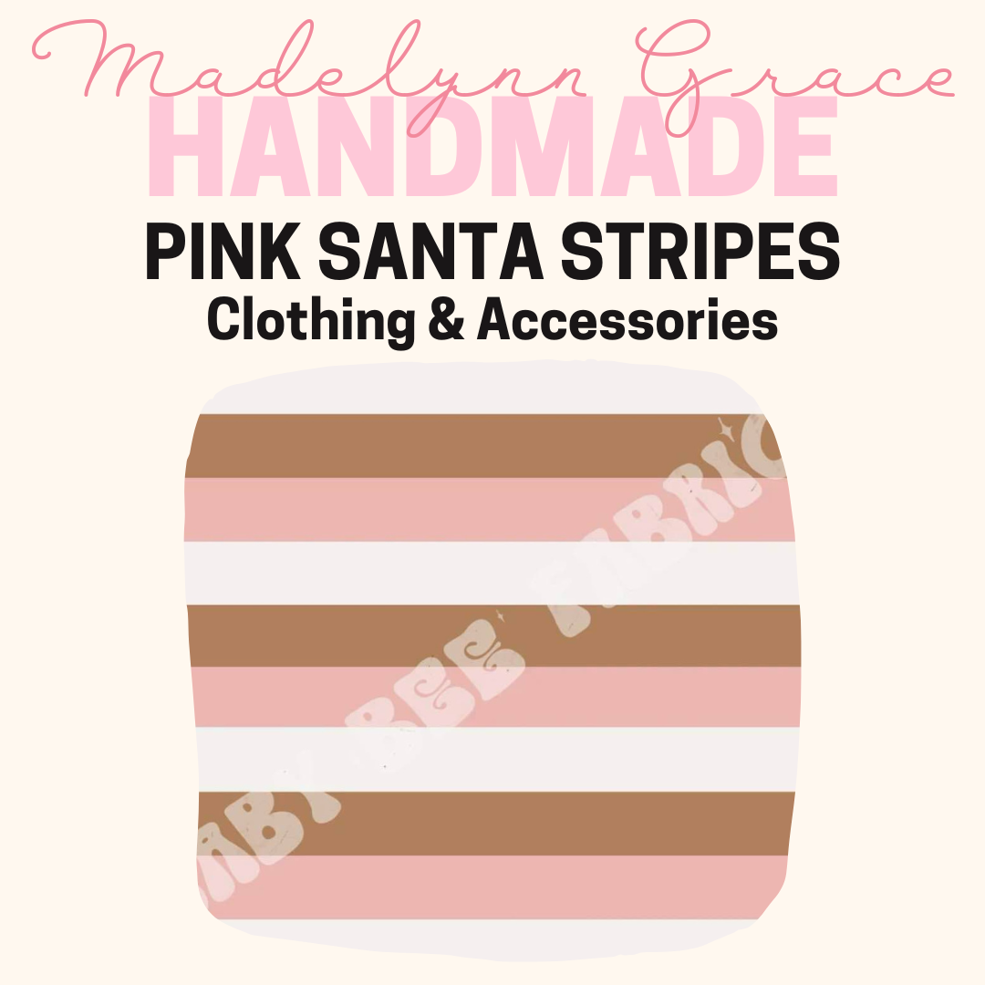 Pink Santa Stripes - Kids Clothing