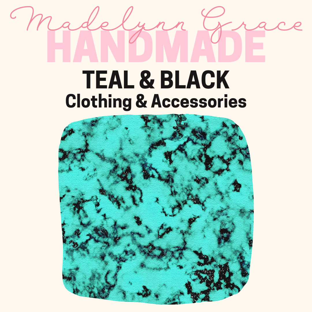 Teal & Black-Kids Clothing