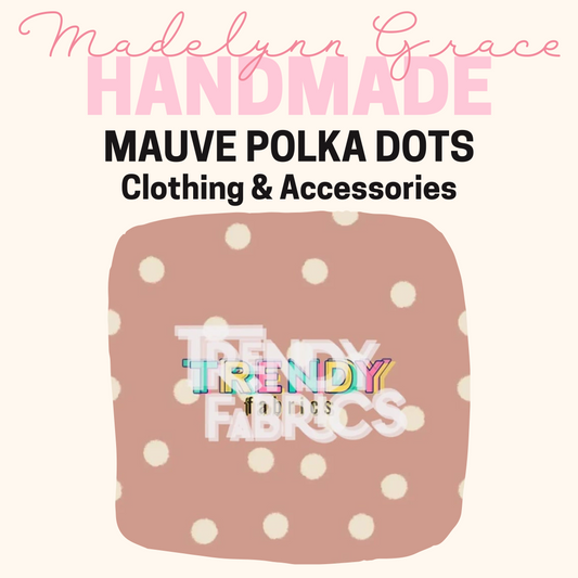 Mauve Polka Dots- Kids Clothing