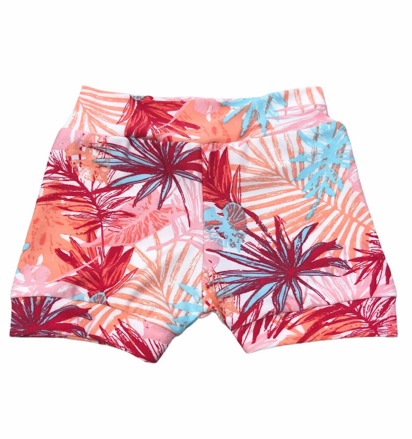 RTS - Neon Palms Shorties 0/3m