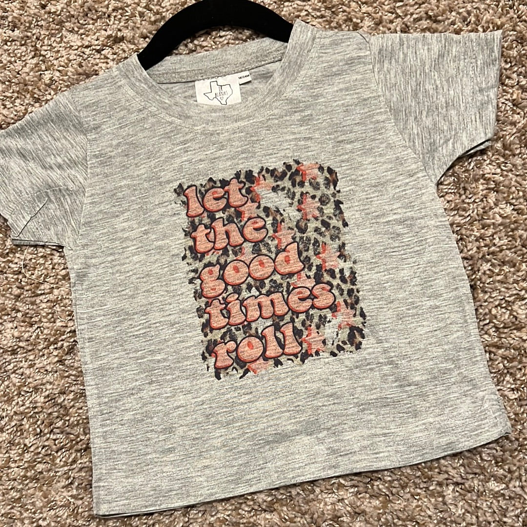 RTS- 18/24m let the good times roll cheetah Sub Tee