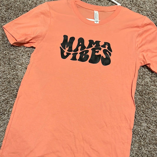 RTS- Peach Mama Vibes Screenprint tee